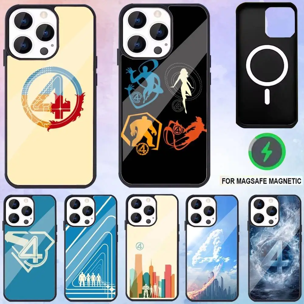 

F-FANTASTIC-FOUR-4 Phone Case For iPhone17,16,15,14,13,12,11 Plus,Pro Max Magnetic For Magsafe Wireless Charging