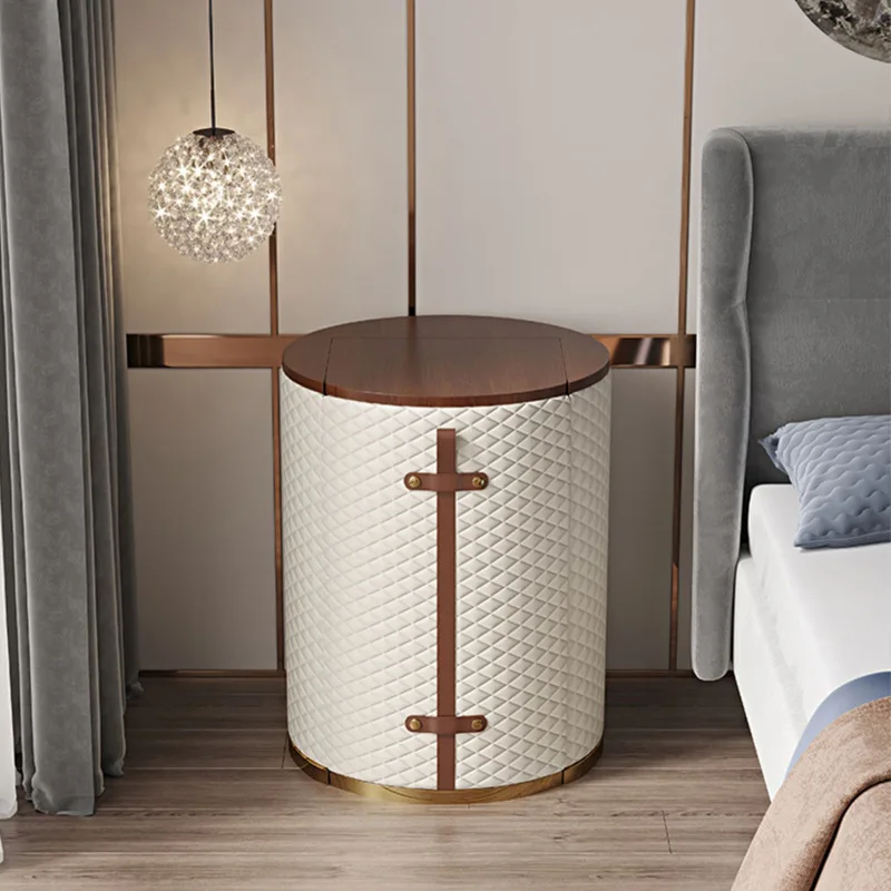 Light luxury dressing table, bedroom flip cover, circular modern and minimalist, internet famous small apartment, makeup table,