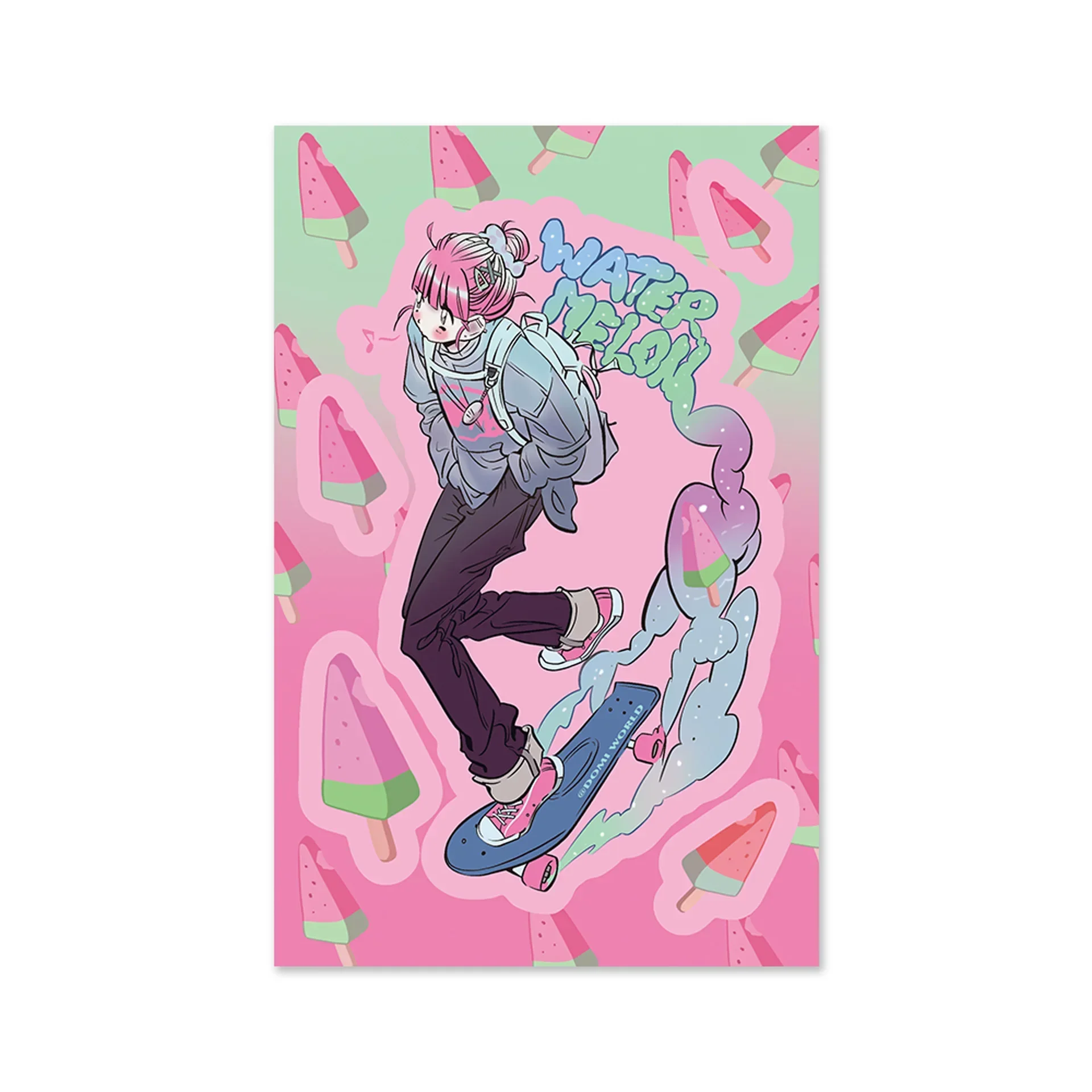 2024 New Stickers  Korean Style Character Pocket Stickers Mobile Phone Case Decoration Adult Sitcker