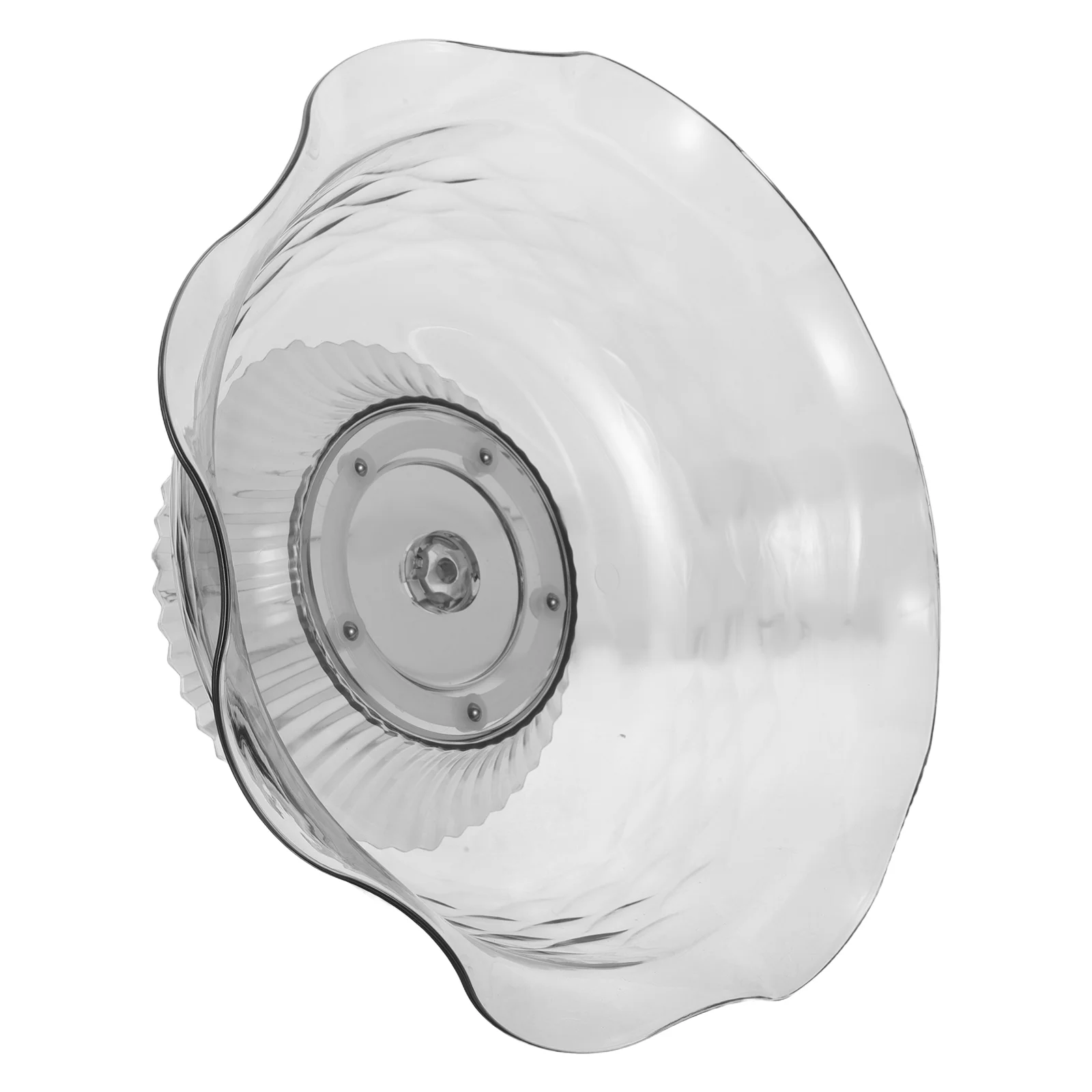 

Water Ripple Fruit Plate Clear Plastic Dessert Plates Candy Dishes Cake Stand for Party Dinner Tray