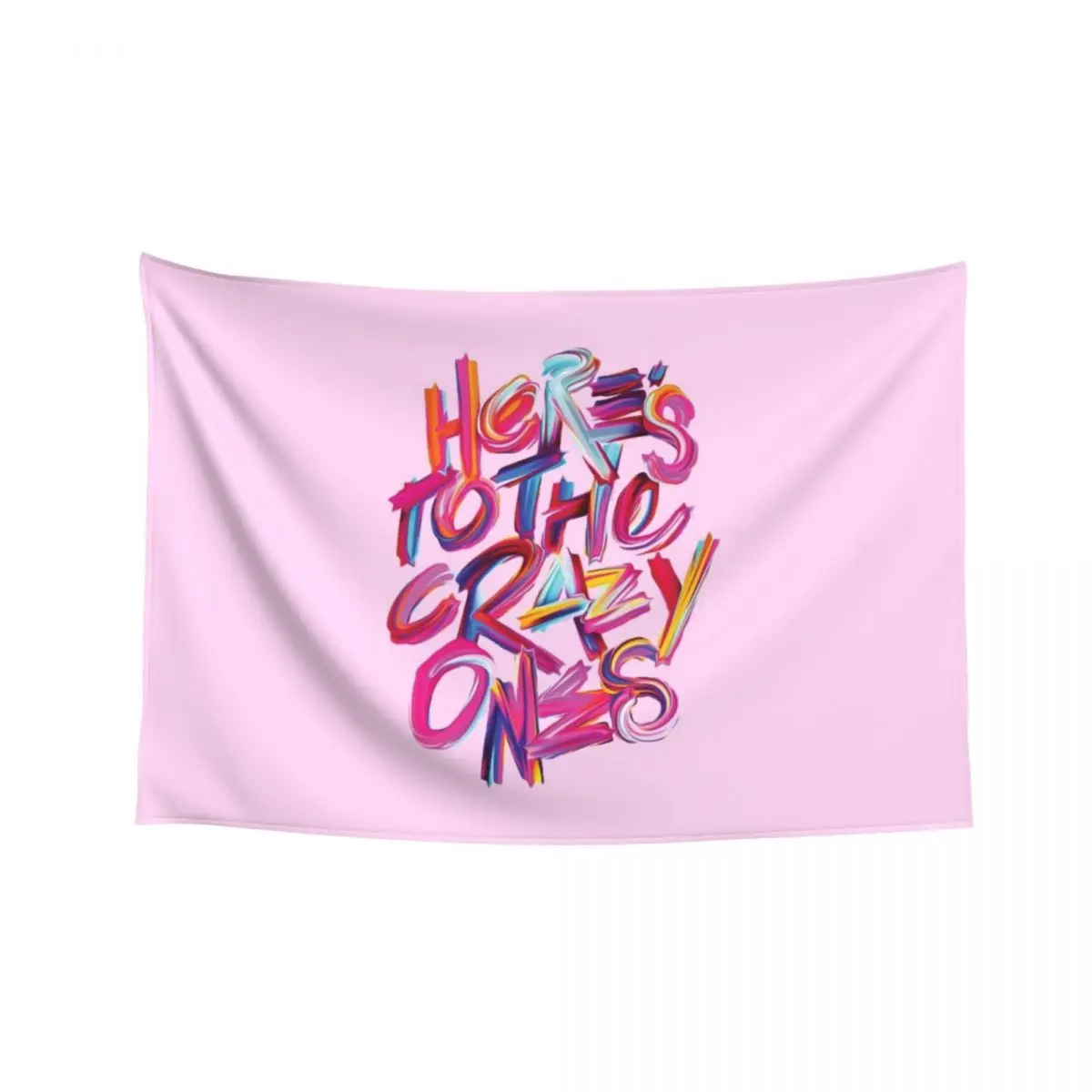 

Here's To the Crazy Ones Tapestry Wall Decor Hanging Decoration Bedroom Home Decorations Aesthetic Tapestry
