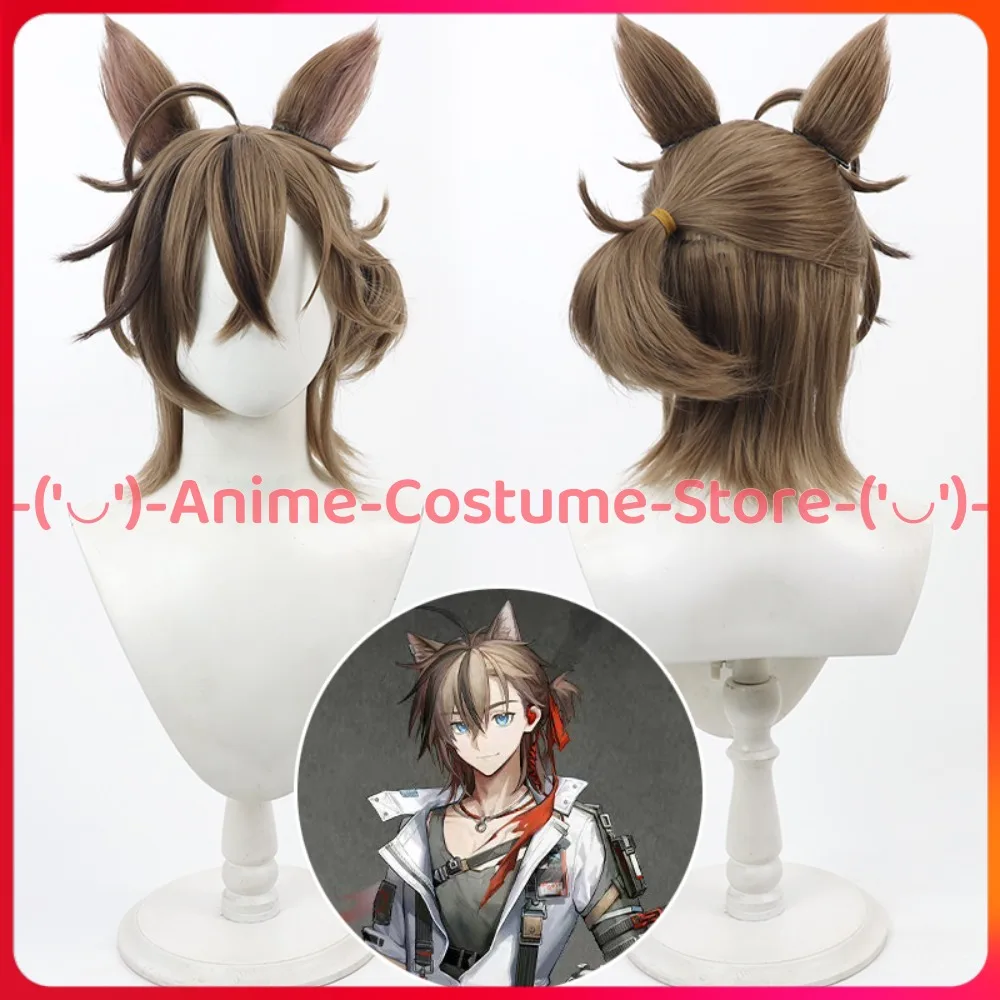 

Arknights Stainless Cosplay Wig Ears Anime Game Character Halloween Carnival Party Costume Wigs Heat Resistant Synthetic Hair