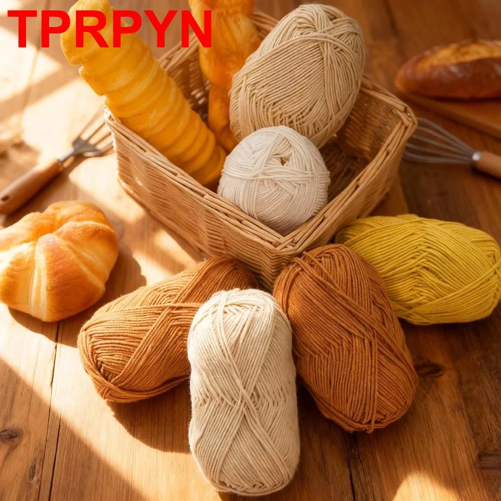 50g 4 strand Milk Cotton Knitting Yarn Threads to knit Wool Yarns for Crochet Cotton Yarn for sweater blanket hat doll amigurumi