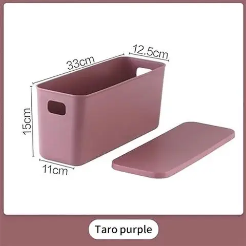 High and narrow desktop sundries storage box with lid for cosmetics household living room snacks crevice storage box