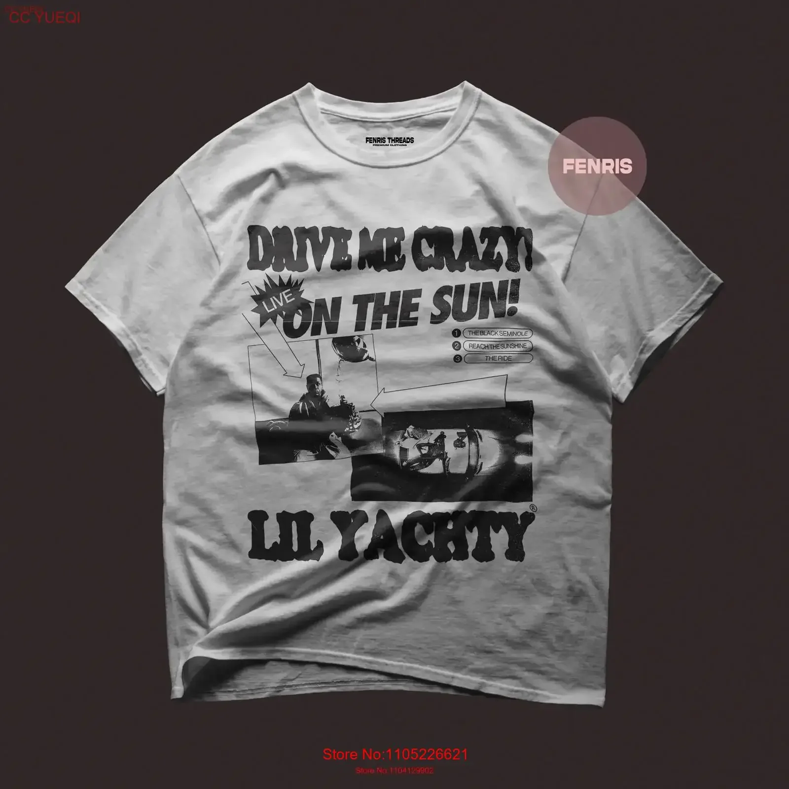 Premium Lil Yachty T Shirt Let's Start Here Album Drive Me Crazy Single New Heavy Cotton vintage Washed Casual Versatile