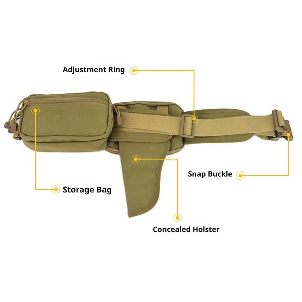 1/2/3/5 Stück Oxford-Stoff Outdoor Taktische Tasche Wasserdichte Hüfttasche Verstellbare Taktische Gürteltasche für Jagd Camping Reiten – Detail 11
