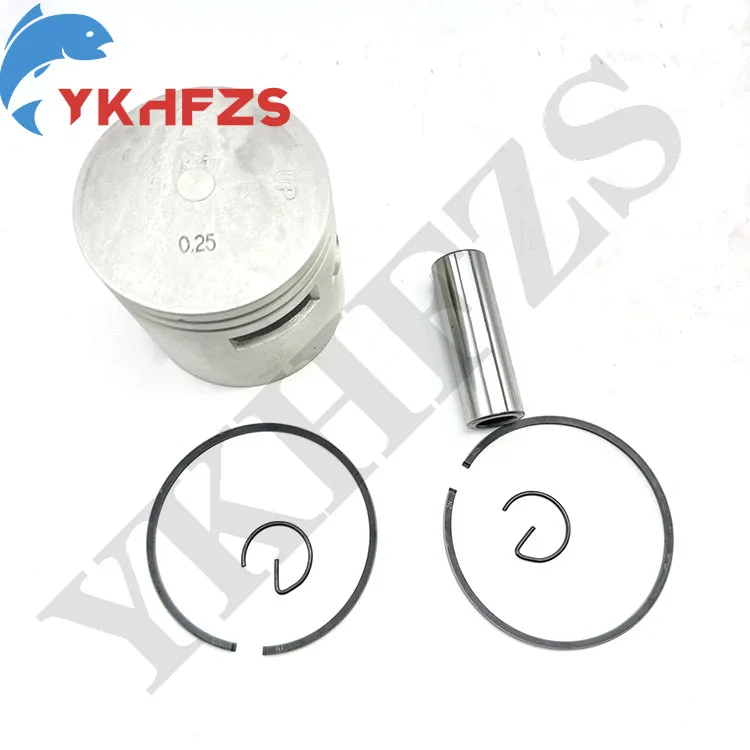 61N-11635-00 61N-11604-00 +025 Piston Set For Yamaha Parsun 25HP 30HP Outboard Engine Boat Motor Aftermarket Parts 72.25mm