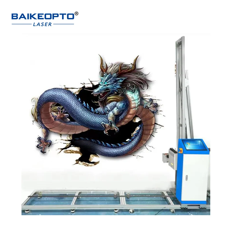 ダブルノズル付きウォールプリンター,3D描画および塗装機,epson dx7,dx10,tx800