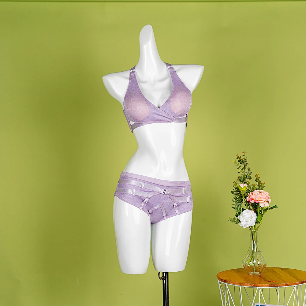 Hope & Win New Collection Stargazer Set Sexy Women cinghie regolabili Top e Mid-Waits Short Pole Fintess Dance Wear