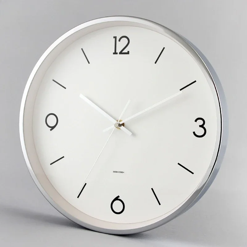 Bedroom Clockwork Wall Clock Noiseless Office Accessories Kitchen Wall Clock Mechanic Silent Horloge Murale Room Decoration