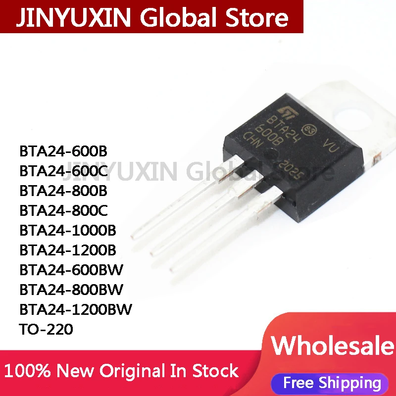 10pcs  BTA24-600B 600C BTA24-800B 800C BTA24-1000B BTA24-1200B BTA24-600BW BTA24-800BW BTA24-1200BW Wholesale