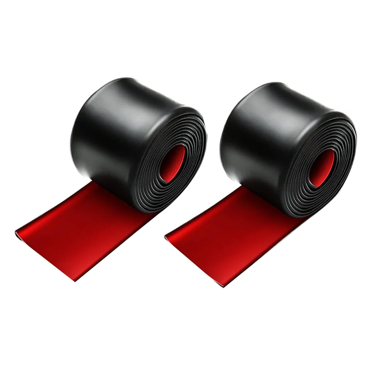

2pcs 8.2ftx3.15in Side Skirts for Cars Universal,Universal Rubber Anti-Scratch Side Skirts Edge Guards.Protector