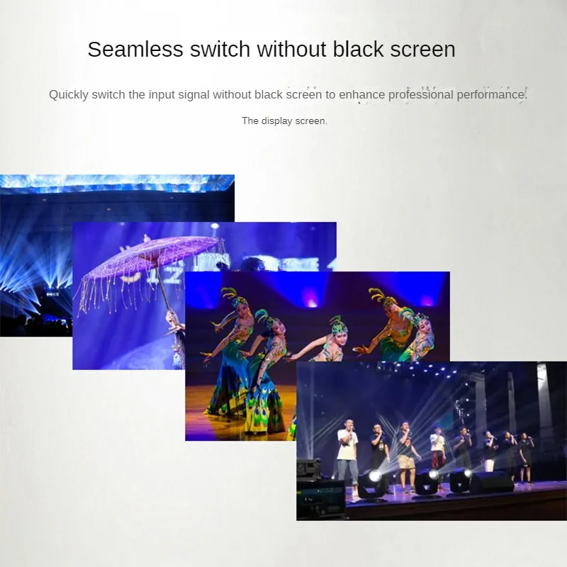 Professional 4 Channel Video quad Multiplexer with DVI Output for High Definition Display and Seamless Switching  4 in 4 out