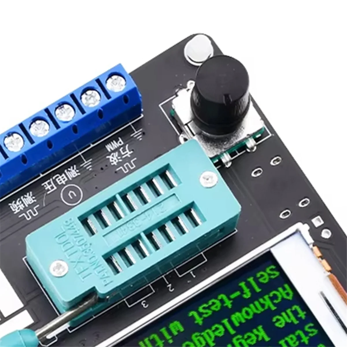 

T35C GM328A Transistor Tester Diode Capacitance Voltage Frequency Meter PWM Square Wave Signal Generator English Version
