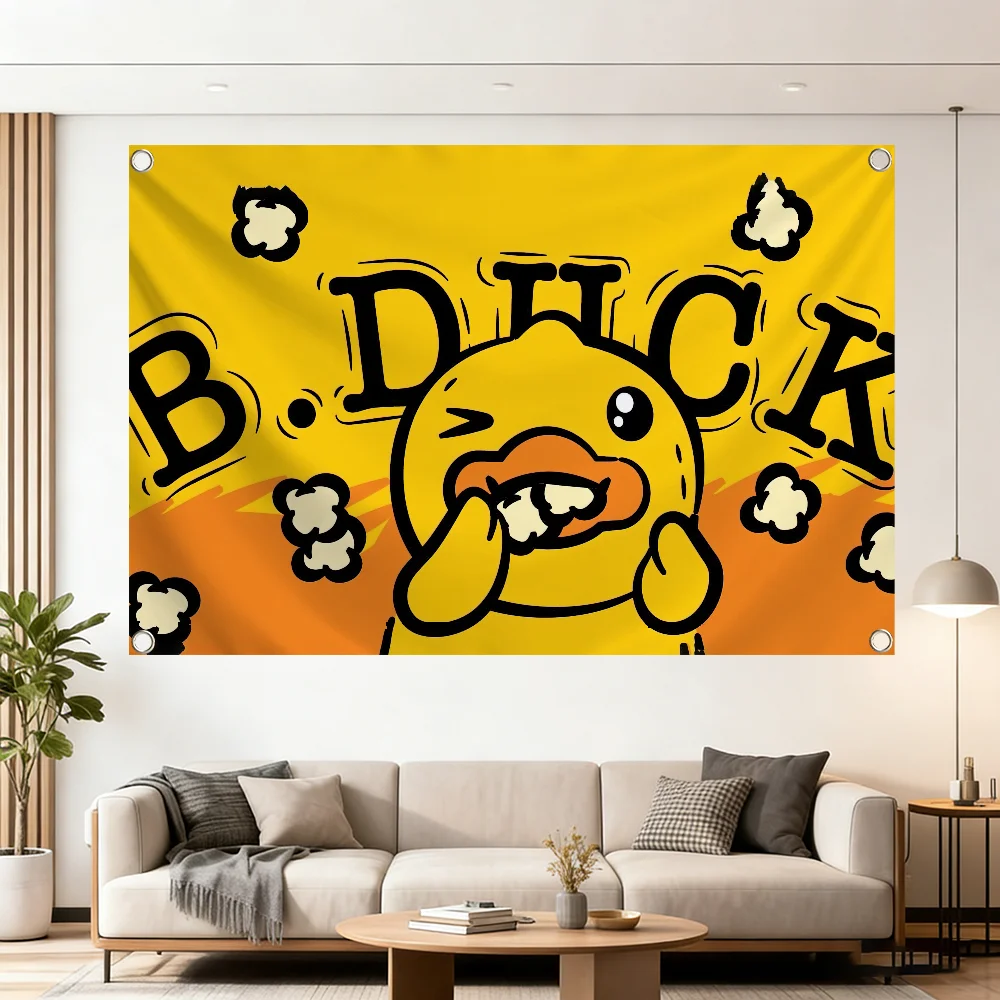 Fashion luxury Brand B D-Duck flag Decoration Outdoor Picnic Party Art Hanging Home Camping Party Banner Best sellers
