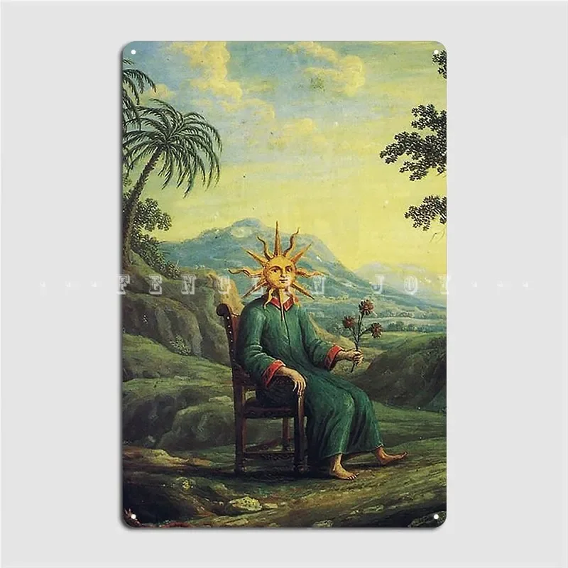 The Alchemist Who Has Achieved Illumination Metal Sign Wall Decor Customize Wall Cave Living Room Tin Sign Posters