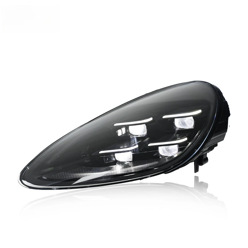 Suitable for 2011-2017 Porsche Cayenne Headlight Assembly Cayenne Modified 24 Models LED Daytime Running Light Lens