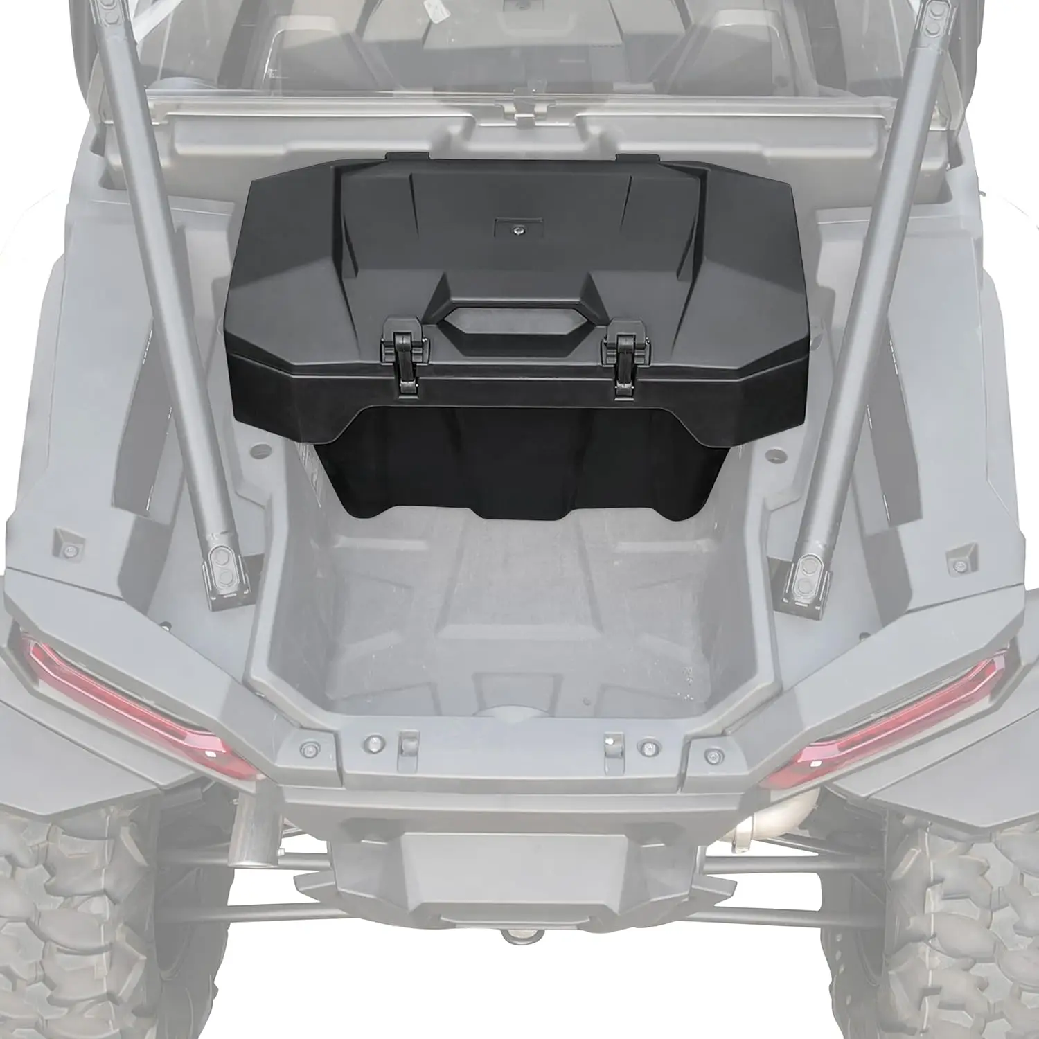 82Qt Forward Cargo Box For Polaris Rzr Xp 1000 2024, Utv Rear Waterproof Bin Bed Storage Box For Rzr Xp 1000/ Xp 4 1000