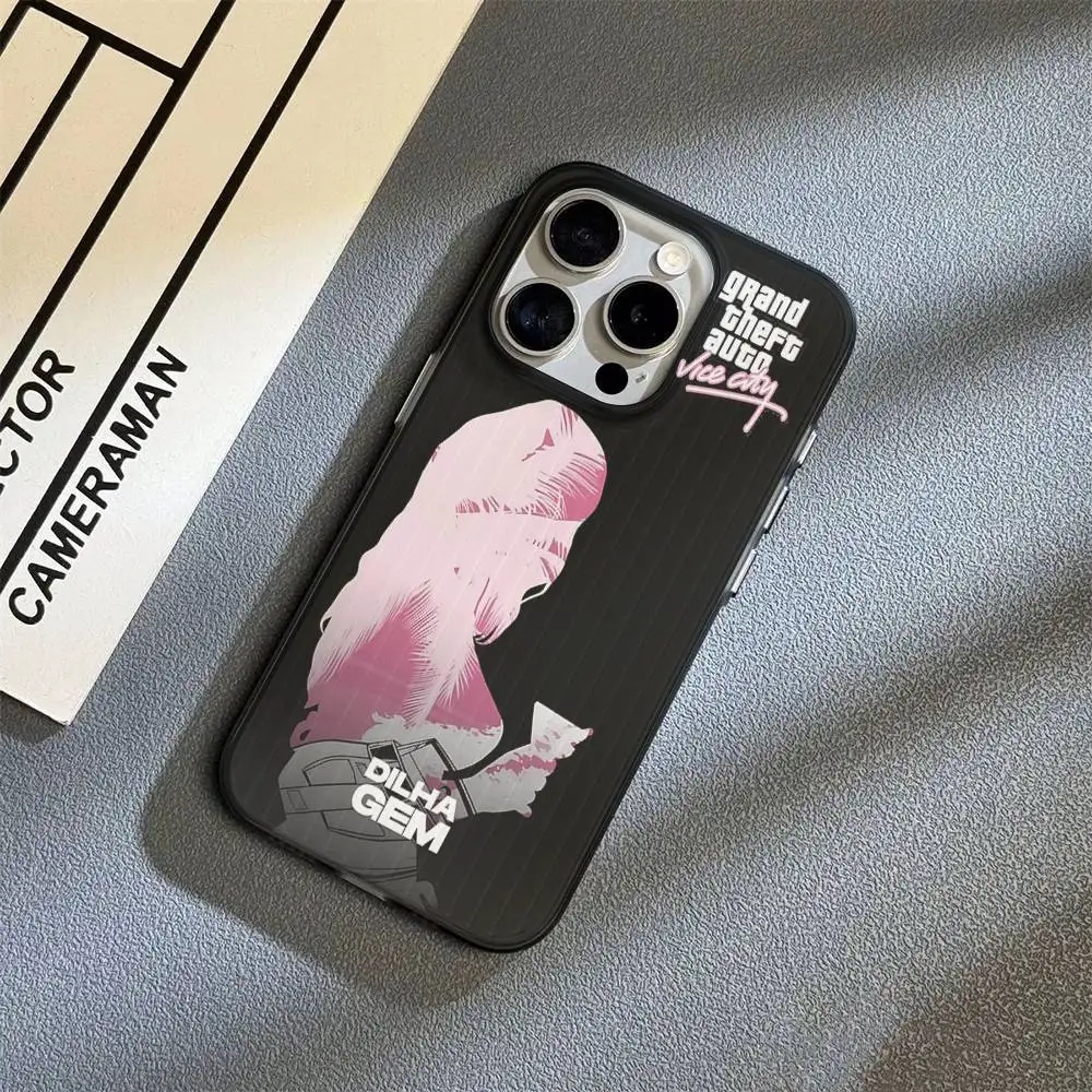 متعة محاكاة GTA 5 جراب هاتف المموج نمط جراب هاتف آيفون 17 الهواء 16 15 زائد برو ماكس ماتي غطاء مقاوم للصدمات #4