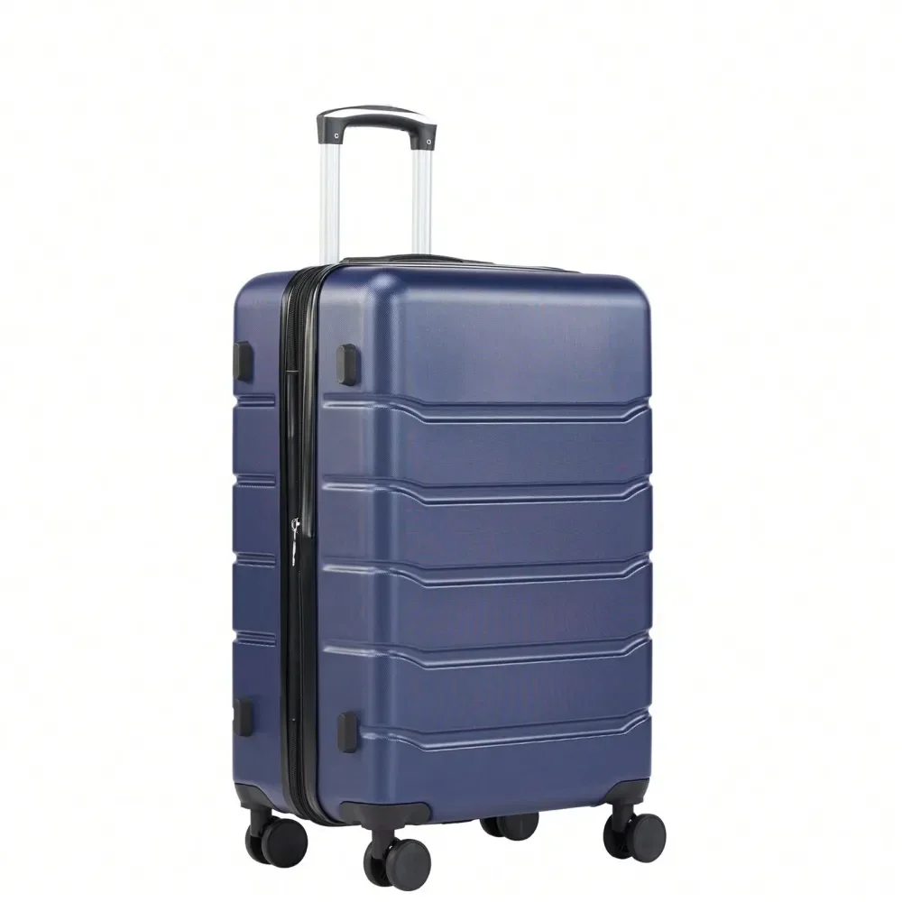 OLIXIS 20Inch Hardside Luggage With 4 Double Spinner Wheels, Expandable And TSA Lock, Hard Shell Lightweight Roller Suitcase, Bl