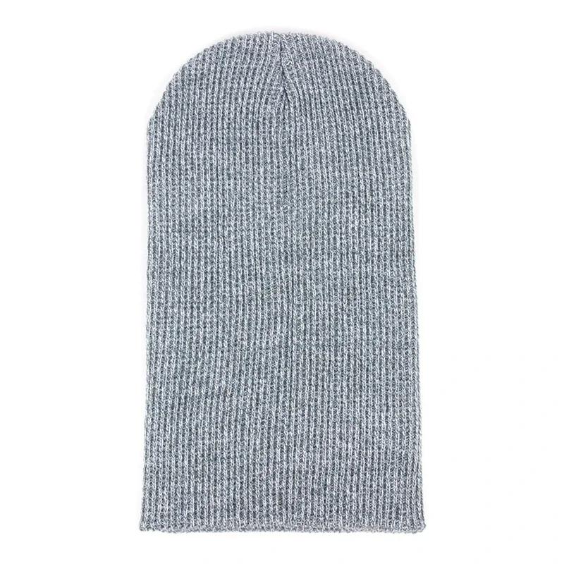 Fashion Beanies for Men Solid Woolen Thickened Knit Cap Warm Hat Man Beanie Winter Hats Casual hip hop Cap Unisex Skull Caps