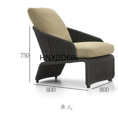 

Outdoor balcony rattan chair sofa simple leisure combination