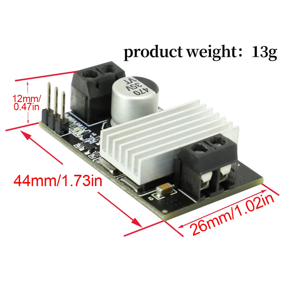 10A DC Motor Drive Module PWM Speed Regulation Dimming 3V-20V Low Voltage High Current