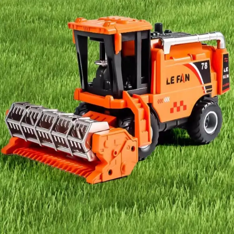 Simulation Farm Harvester Toy Kids Farmer Inertia Vehicle Toys Classic Toy Friction Powered For Children Gifts