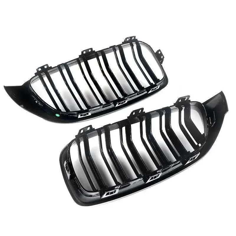 Glossy Black Front Kidney Grille Slat M4 Style Grill for BMW F32 F33 F36 F80 F82 2013-2020 Cabriolet Coupe 425i 430i 440i 435i