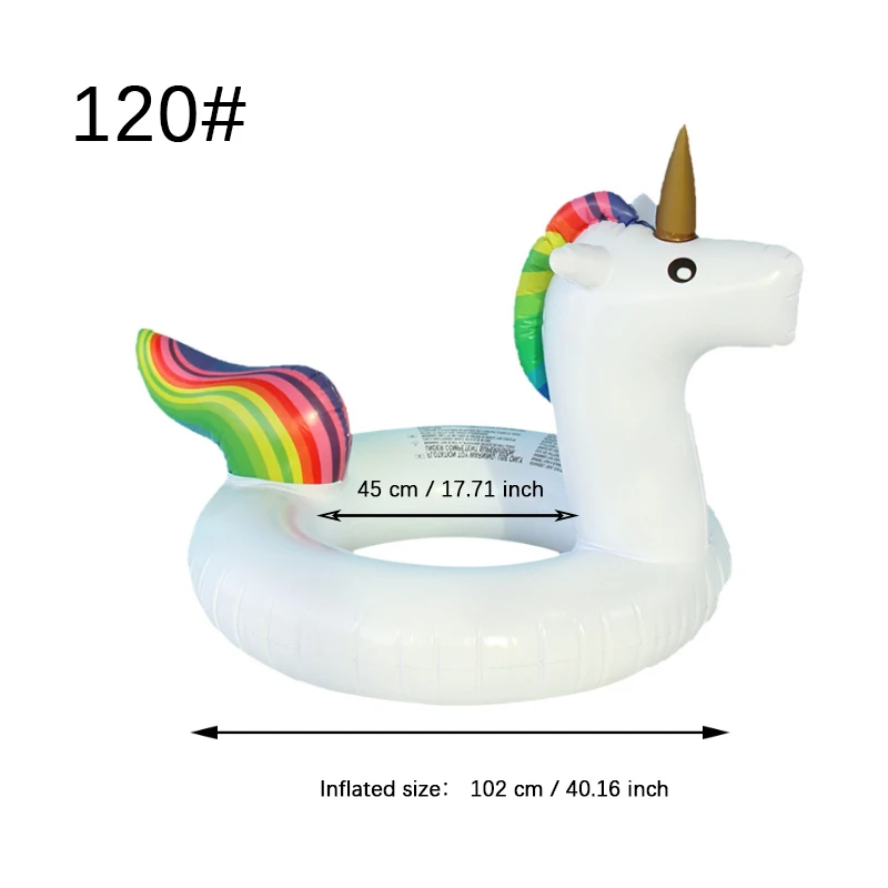 Inflatable Pool Float Baby Swimming Ring Summer Beach Party Pool Toys Big Size Unicorn Swimming Circle Pool Accessories