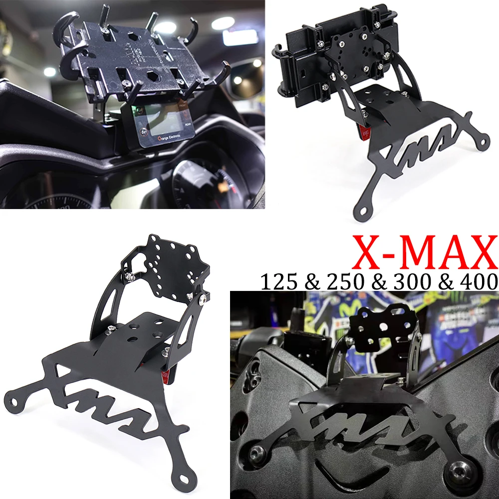 

X-MAX For Yamaha XMAX300 XMAX250 2017- up Motorcycle Accessories GPS Navigation Bracket Mobile Phone Holder XMAX 125 250 300 400