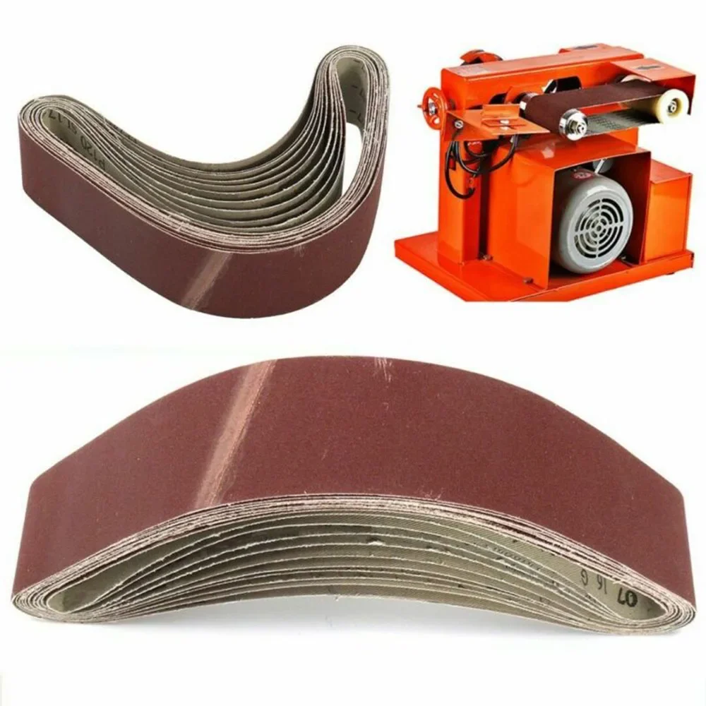 10pcs*50x686mm Sanding Abrasive Belt For Metal Wood Grinding Sander 40-1000 Grit Sanding Belts Polishing Accessories