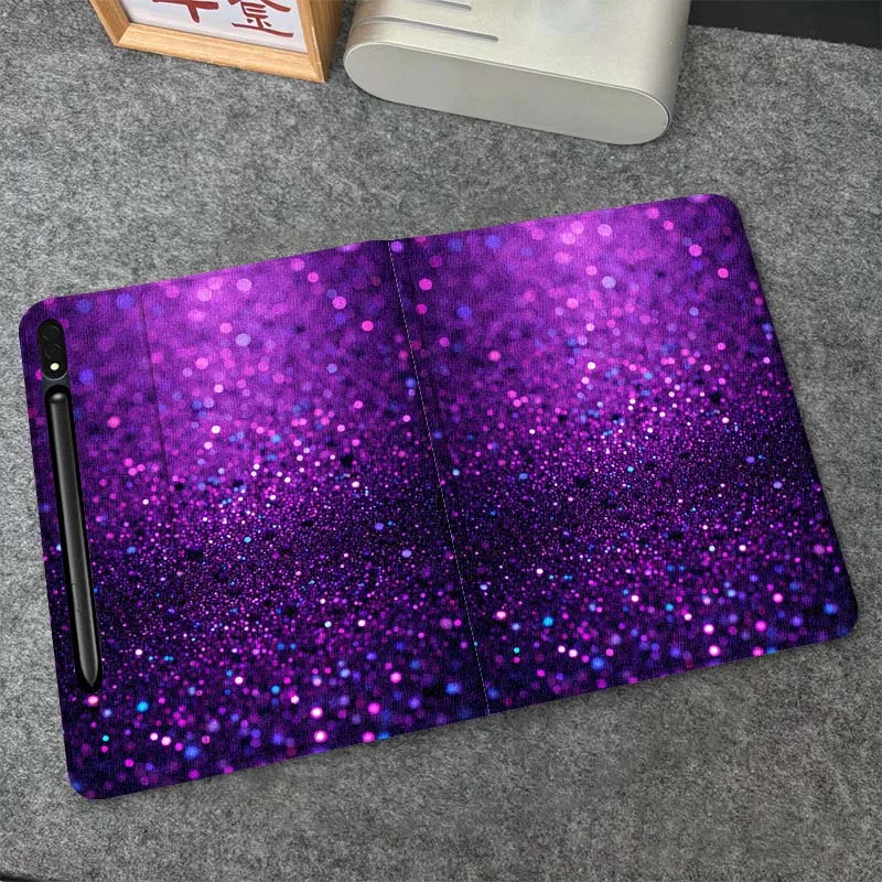 

Чехол для планшета Samsung Galaxy Tab S10 S9 S8 S7 FE Lite с блестящим узором из пайеток, мягкий, гибкий, с поддержкой