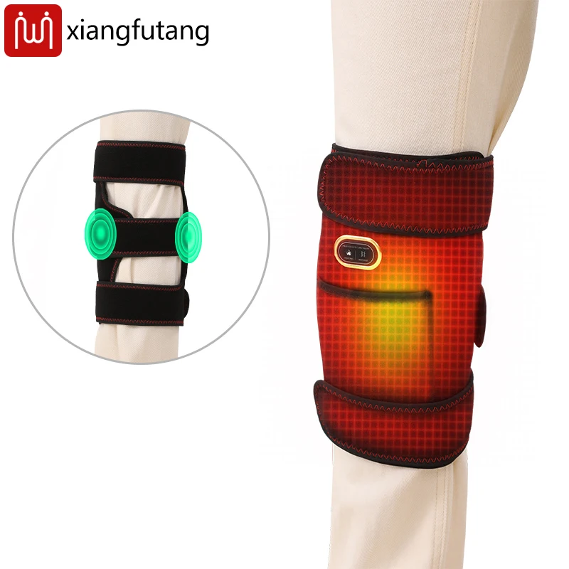 

Electric Heated Knee Pad,-3-Gear Heat & Vibration,Relieves Joint Pain，Aids Sports Recovery/Daily Care,For Fitness Fans& Seniors