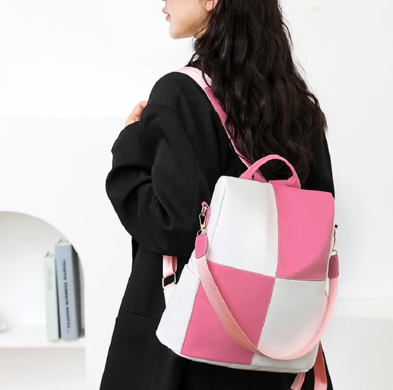 

2025 New Fashion Korean Large Capacity Anti Theft Travel Backpacks Women's Soft Leather Shoulder Bags Totes School Bagpack