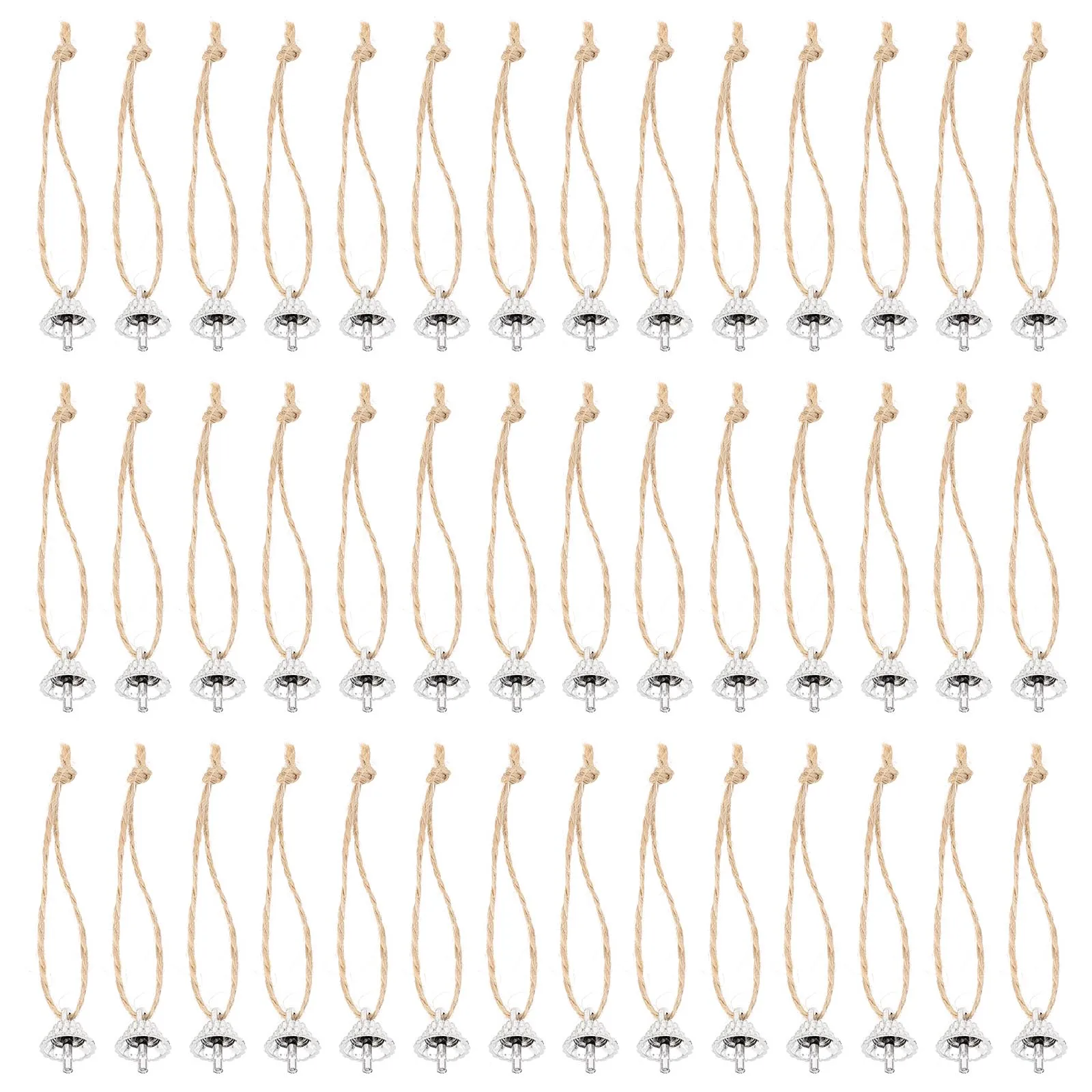 

100 Pcs Christmas Ball Holder Fittings Christmas Tree Hanging Pendants Top Covers Hanging Balls Hangers Ornament Making Fittings