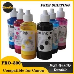 10*100ml Premium Water-based Pigment Ink for Canon PRO-300 PRO300 Priner PFI-300 ink cartridge