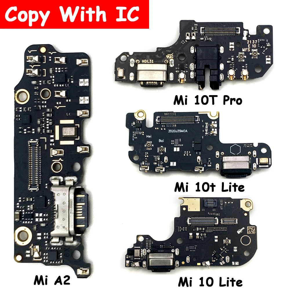 

NEW USB Charging Board Connector Dock Port Flex Cable For Xiaomi Mi 8 9 9T 10 10T Lite Pro A1 A2 Lite Charging Plate Flex Cable