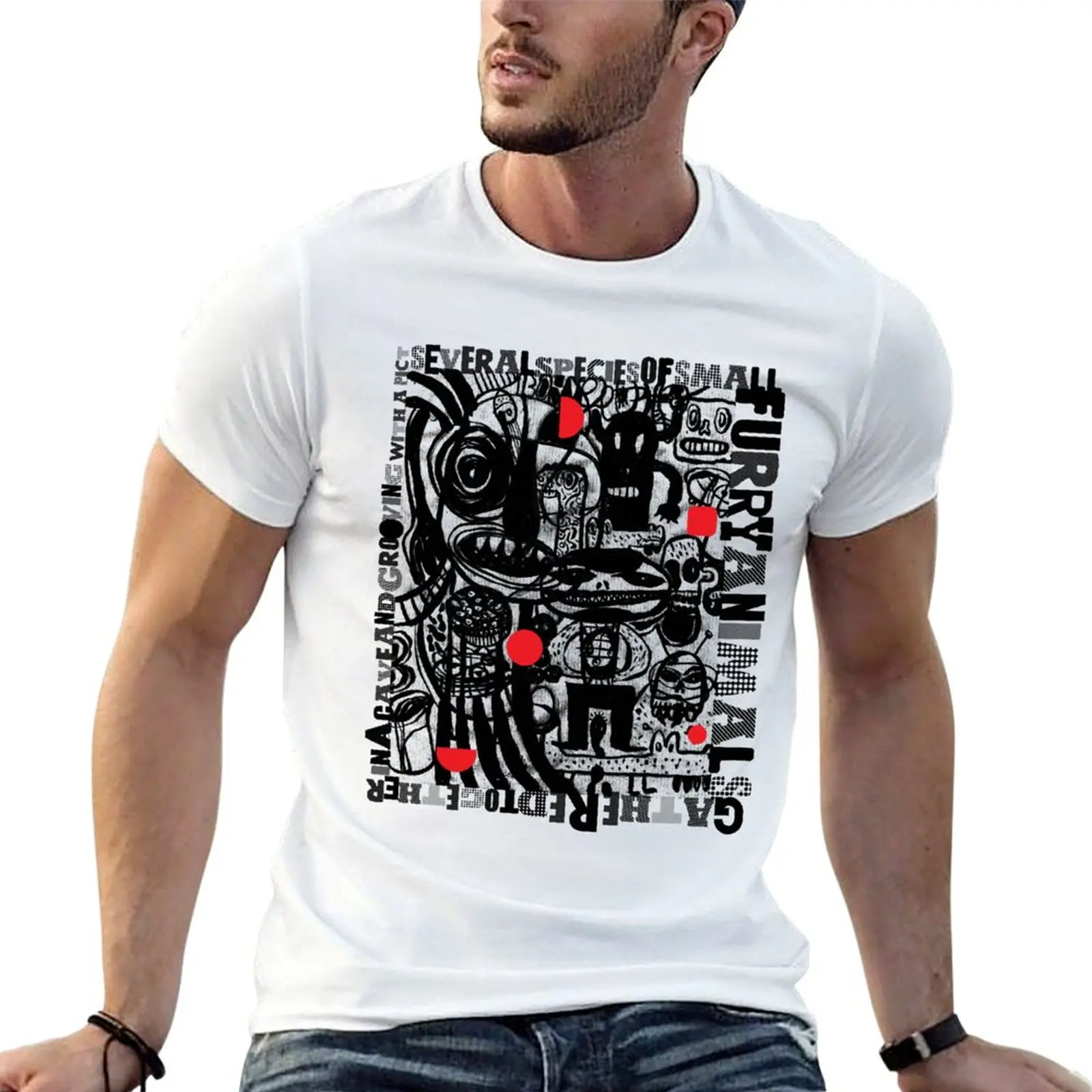 

together with a furry animals gathered in cave several and a of species growing small pict