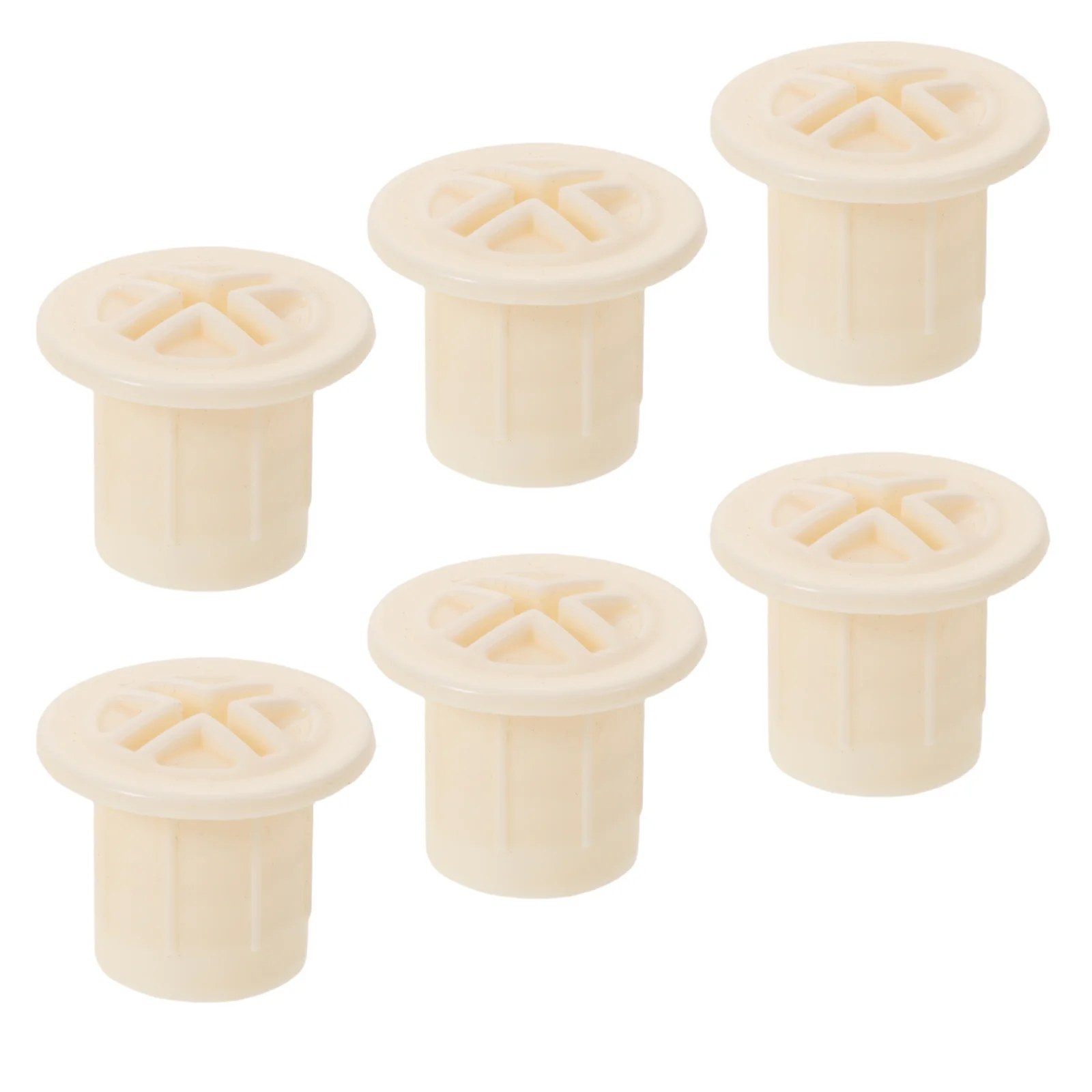 

6Pcs Slide Screw Caps White Plastic Cover Indoor Slide Accessories 1.8cm Inner Diameter Stable Safety Protective Nut