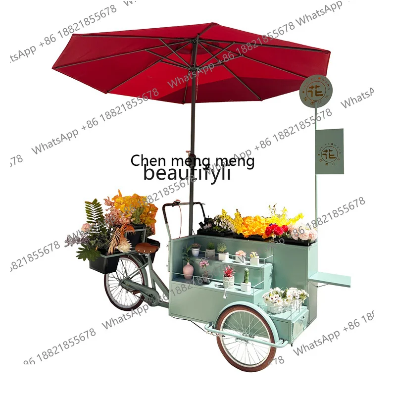 cc182Creative Promotions Float Market Stand Truck Activity Stall Flower Stand Mobile Stall Car