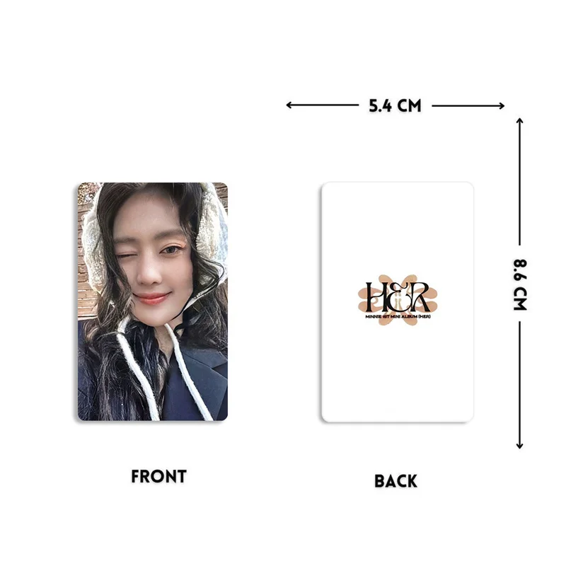 4pcs/set GIDLE Group Minnie HER LOMO Card K4 Special Card