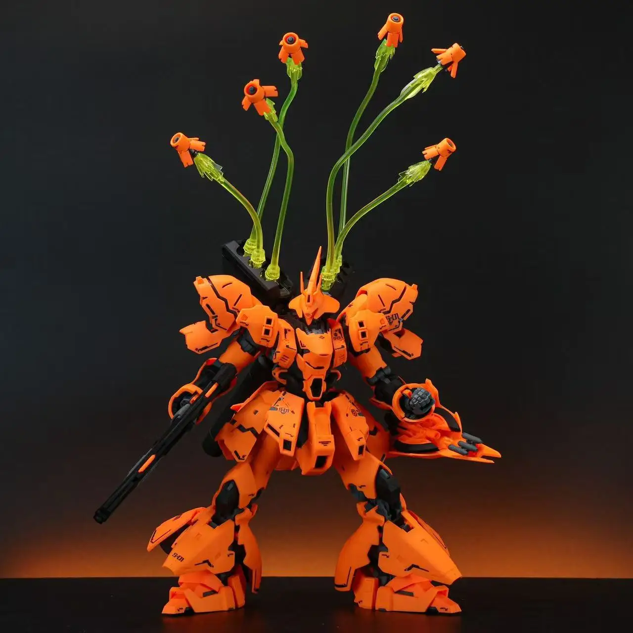 

STAR Sazabi в сборе, комплект моделей 1/144 RG, розовая фигурка Sazabi, пластиковые модели, коллекция статуй, игрушки, детские рождественские подарки