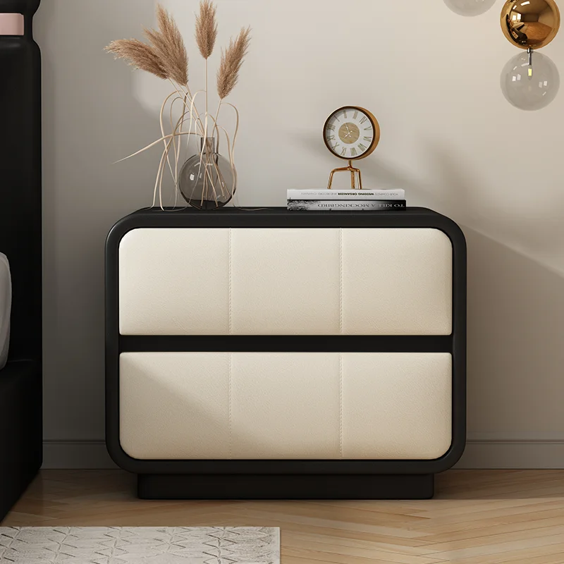 Children's Room Bedside Cabinet Free-Standing Wooden Storage Table Small Side Organizer for Bedroom