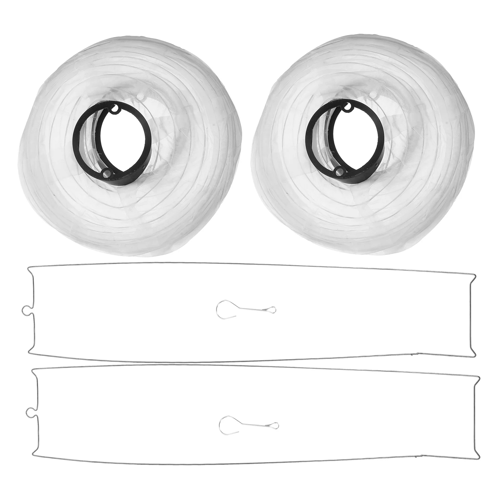 

2Pcs Japanese Style Cloth Lanterns Outdoor Waterproof Hanging Lamps Foldable Decorative Lighting for Home Garden Decoration