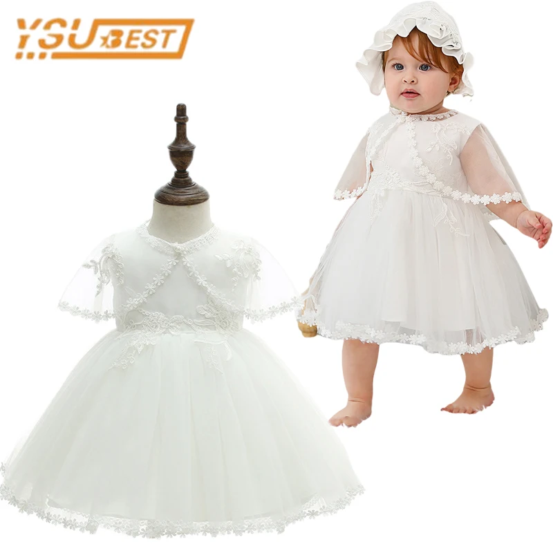 

Baby Girls Dress New Elegant Princess Dress Infant Dresses Baptism Costume Baby Birthday Wedding Party Dress 0-24M