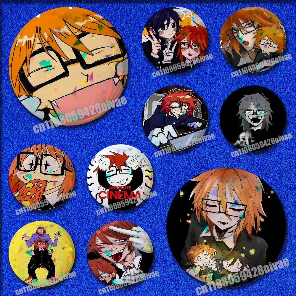 

Randal Luther Ivory Satoru R-Ranfren Insignia Badge Cover For Ornament 75mm 25mm 44mm Brooch Button Round Pins