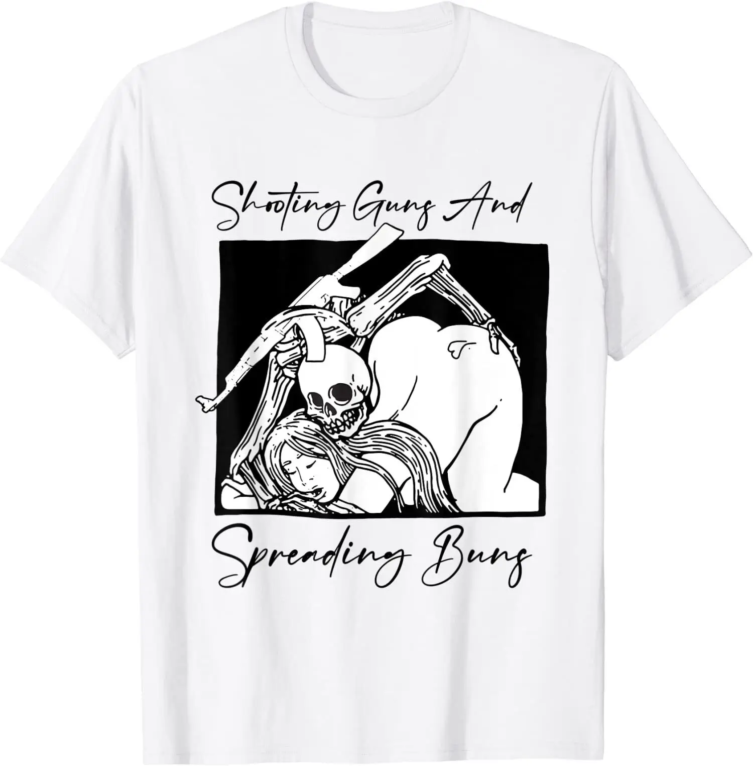 NEW LIMITED Shooting Guns And Spreading Buns T-Shirt