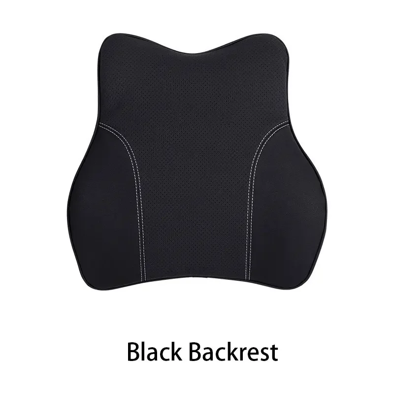 

Travel Rest Neck Pillow Seat Headrest For Tesla Model 3/Y/X/S Car Accessories PU Leather Neck Pillow Memory Foam Pillows