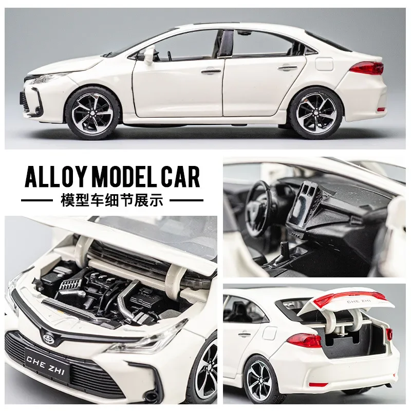 1:32 TOYOTA Corolla Alloy Car Diecasts & Toy Vehicles Car Model Sound and light Pull back Car Toys For Kids Gifts A705